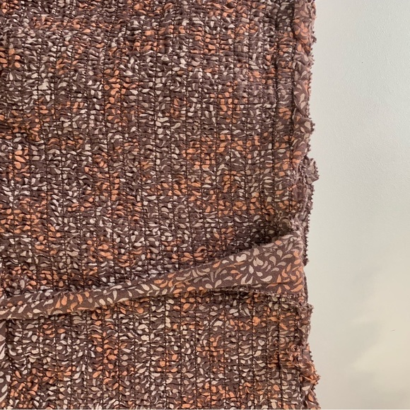 Aerie All Day Printed Smocked Mini Dress Size  Medium Tie Adjustable Straps - Picture 4 of 10